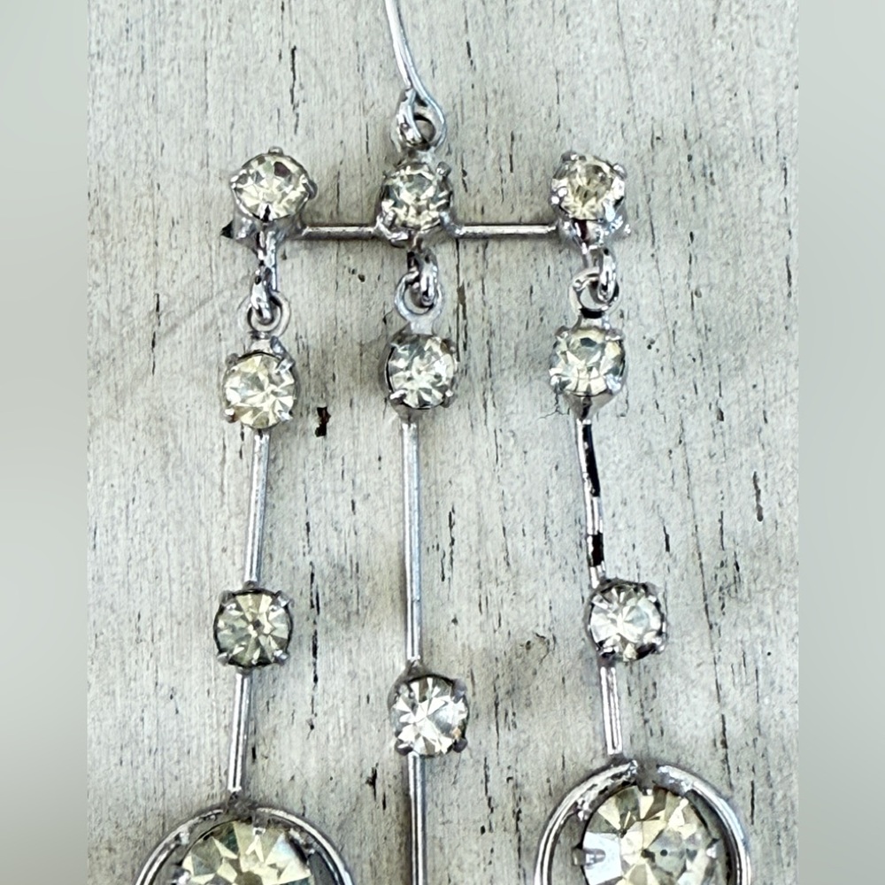 Dramatic Rhinestone Earrings - Picture 8 of 10